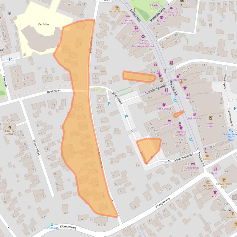 Kaart van postcodegebied 6741AV.