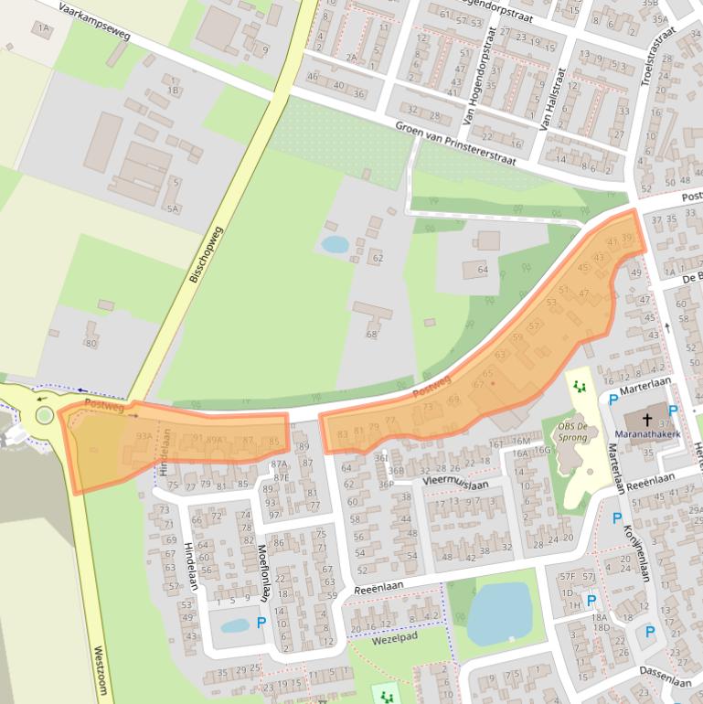 Kaart van postcodegebied 6741BB.