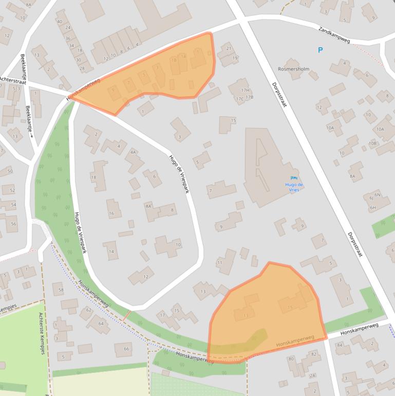 Kaart van postcodegebied 6741CA.