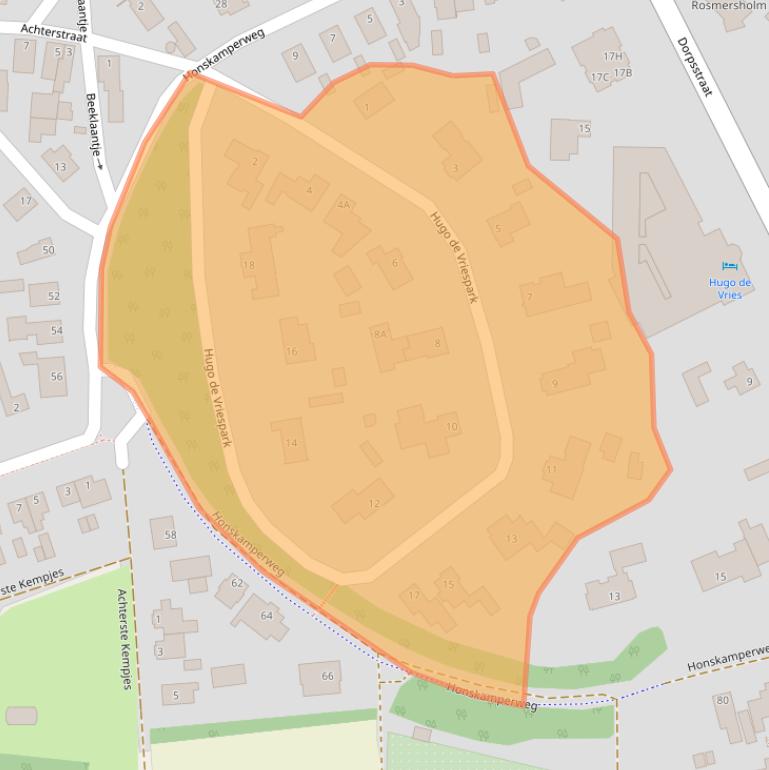 Kaart van postcodegebied 6741CM.