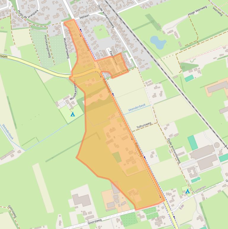 Kaart van postcodegebied 6741CR.