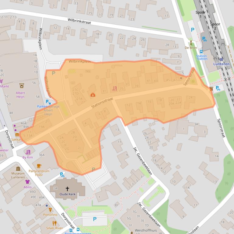 Kaart van postcodegebied 6741DH.