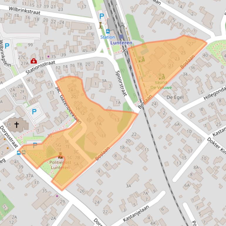 Kaart van postcodegebied 6741DJ.