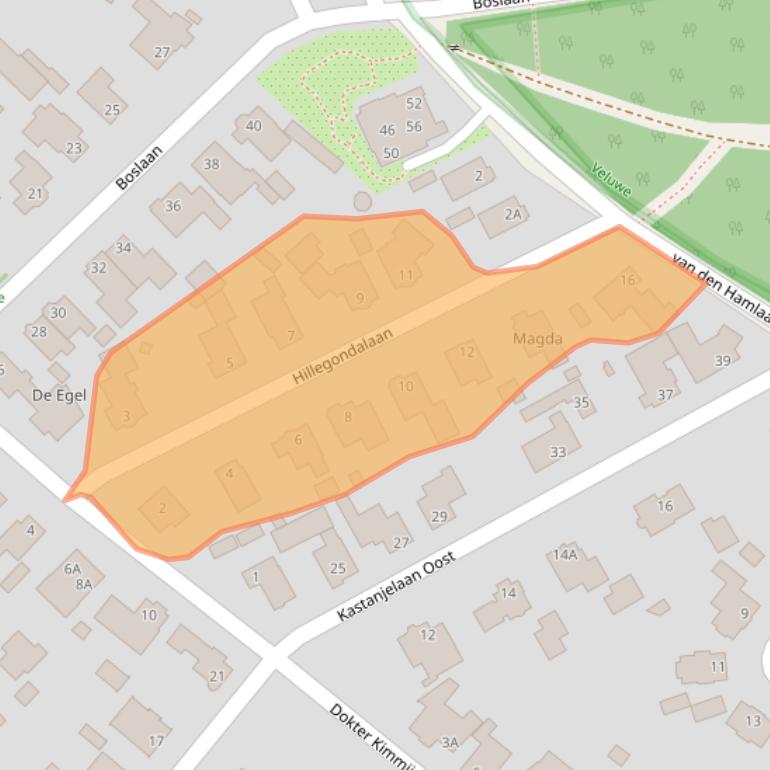 Kaart van postcodegebied 6741DP.