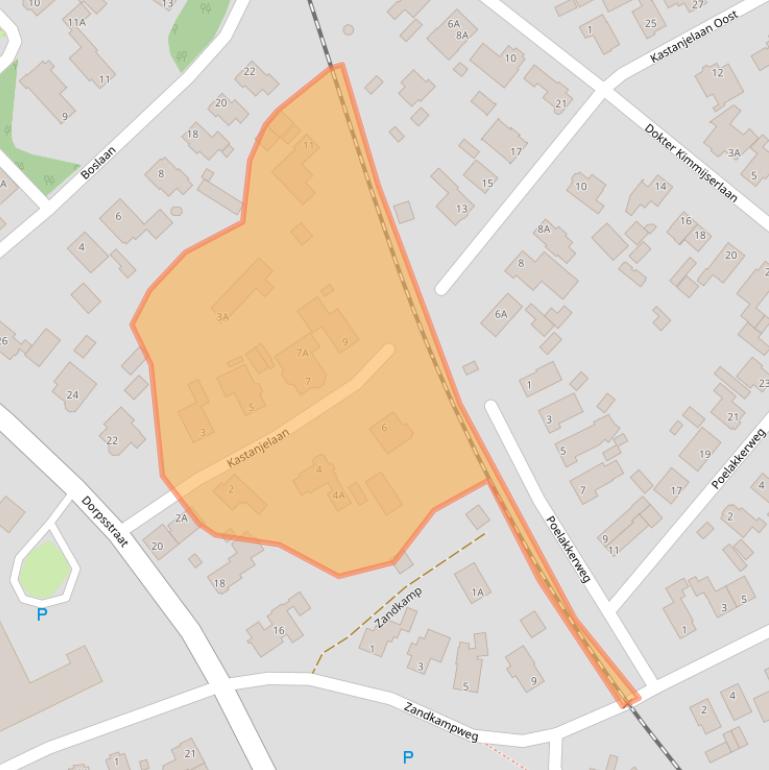 Kaart van postcodegebied 6741DS.