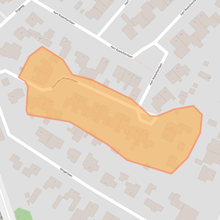 Kaart van postcodegebied 6741DZ.