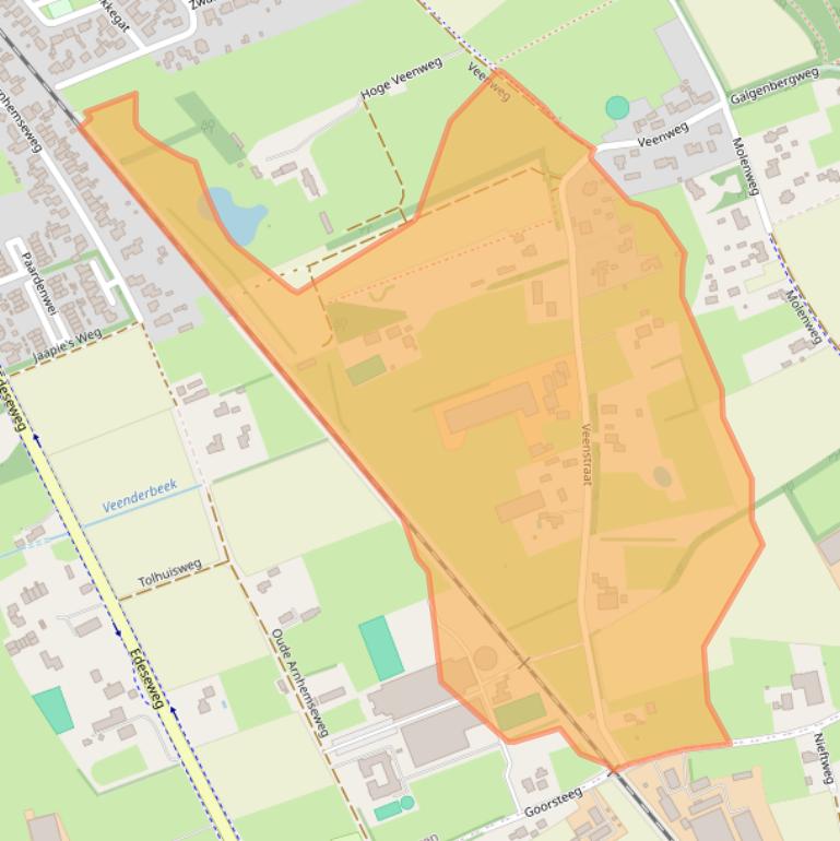 Kaart van postcodegebied 6741EC.