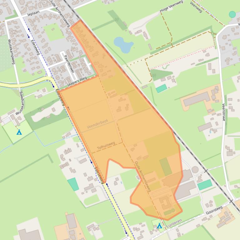 Kaart van postcodegebied 6741EG.