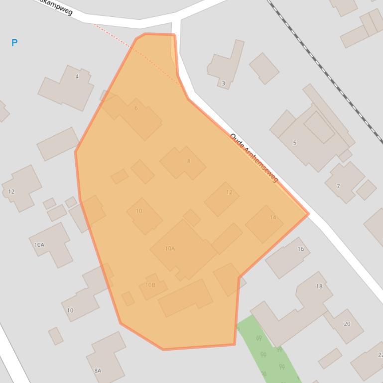 Kaart van postcodegebied 6741EH.