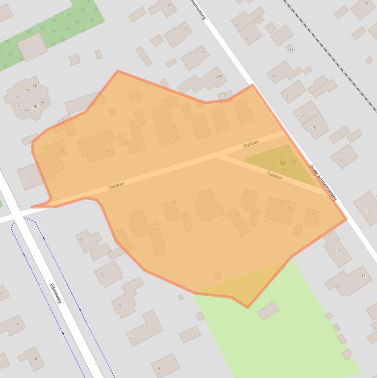 Kaart van postcodegebied 6741EK.