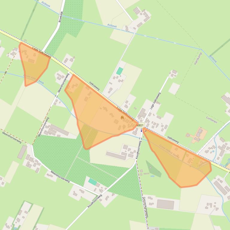 Kaart van postcodegebied 6741GB.