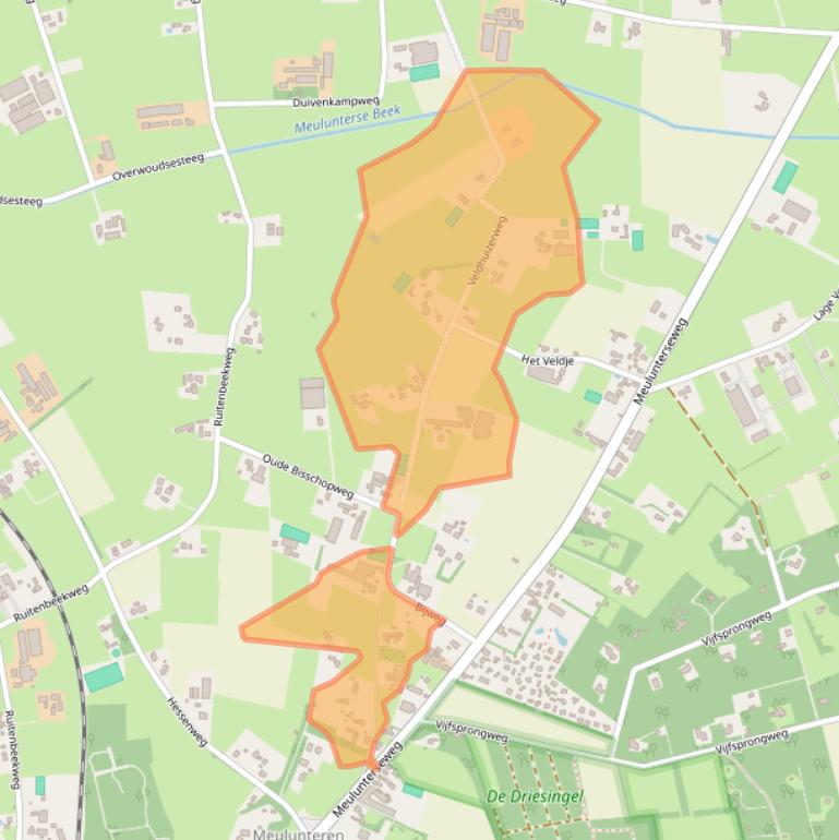Kaart van postcodegebied 6741HH.