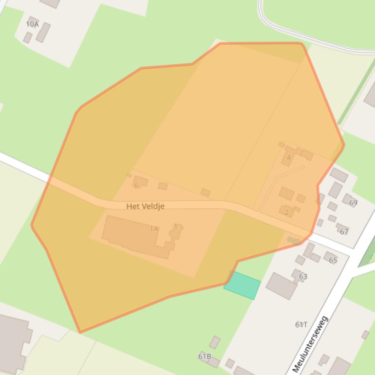 Kaart van postcodegebied 6741HJ.