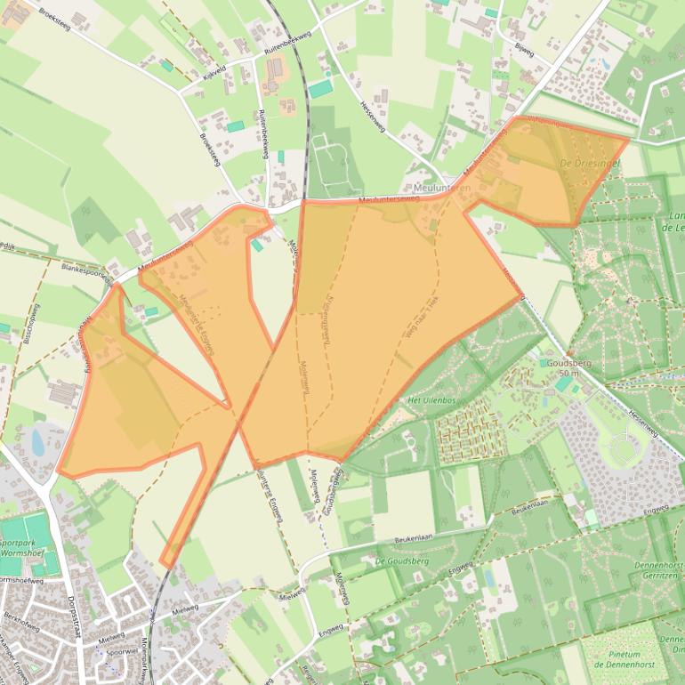 Kaart van postcodegebied 6741HN.