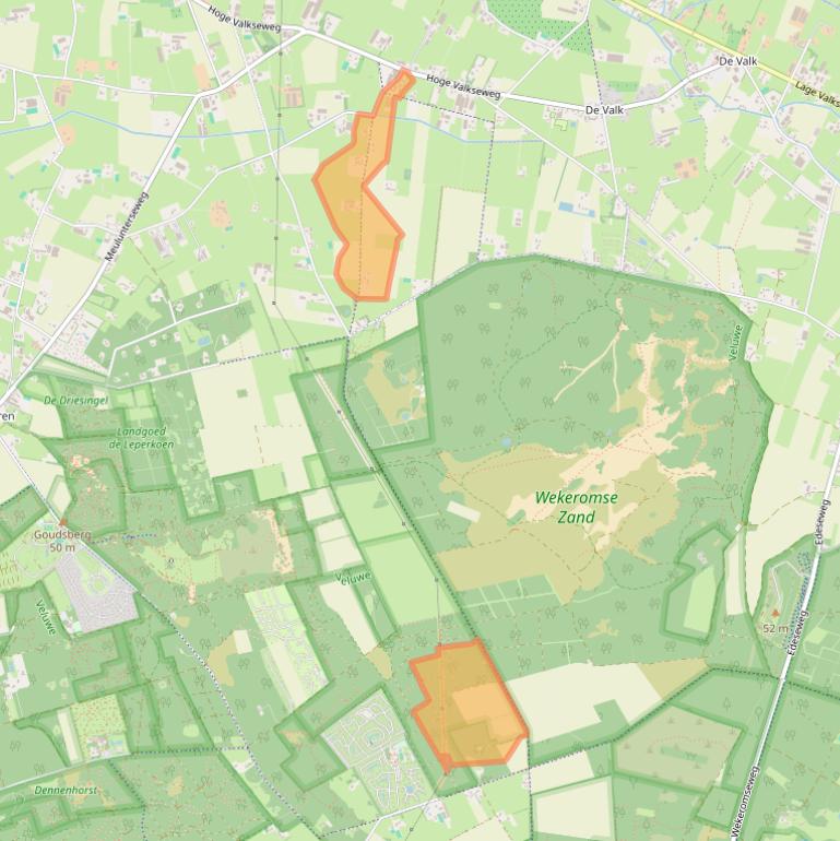 Kaart van postcodegebied 6741JJ.