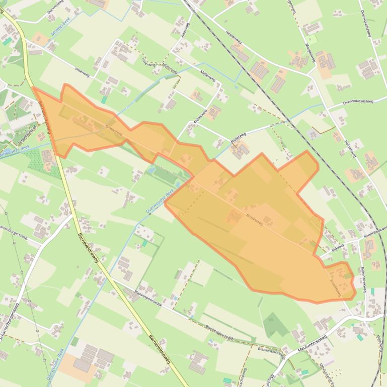 Kaart van postcodegebied 6741JT.