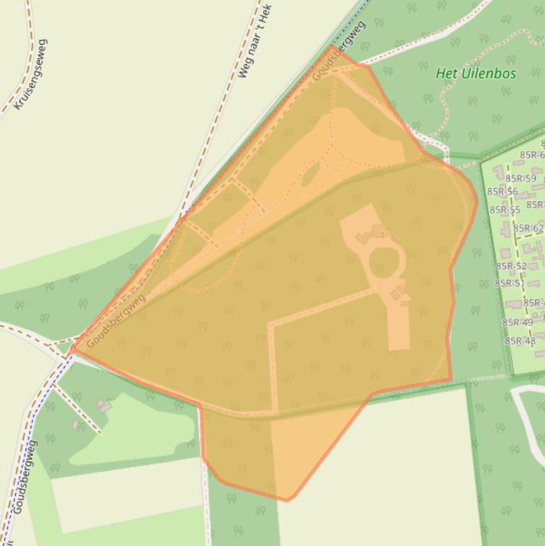 Kaart van postcodegebied 6741JW.