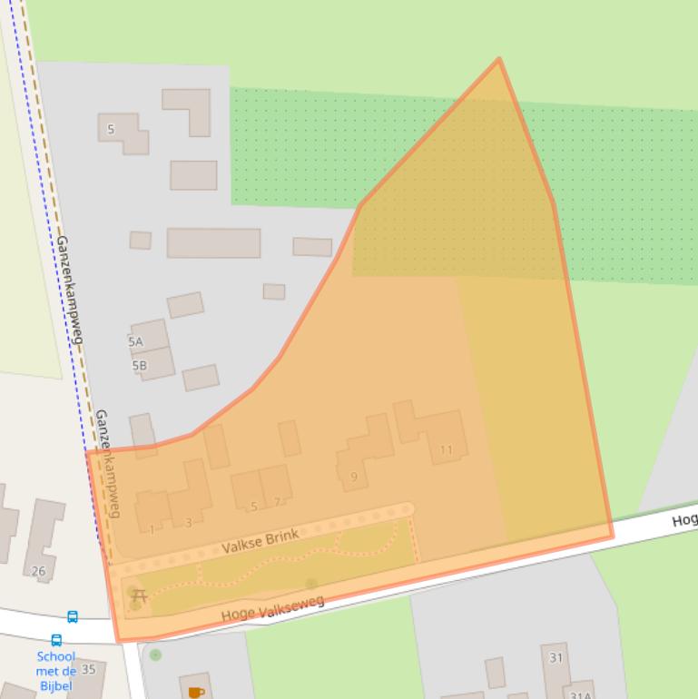 Kaart van postcodegebied 6741JZ.