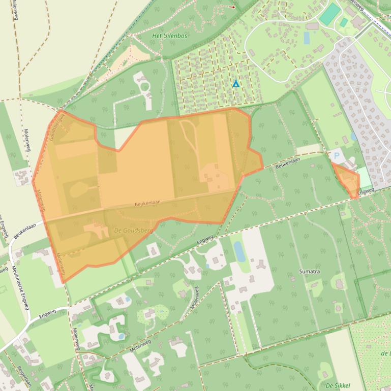 Kaart van postcodegebied 6741KB.