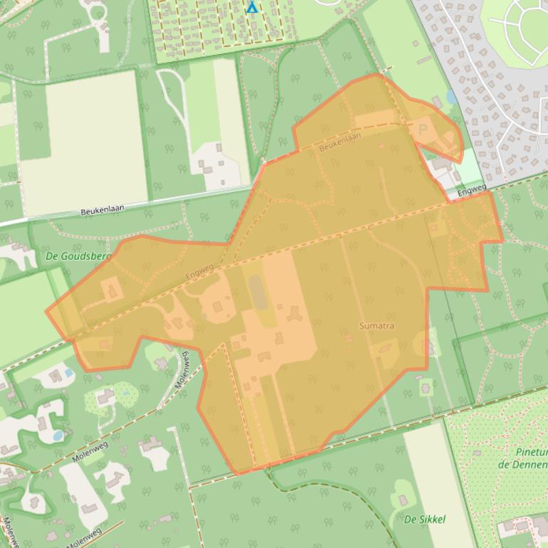 Kaart van postcodegebied 6741KC.