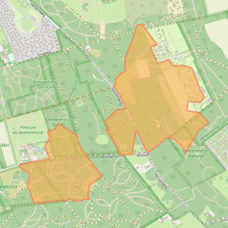 Kaart van postcodegebied 6741KE.