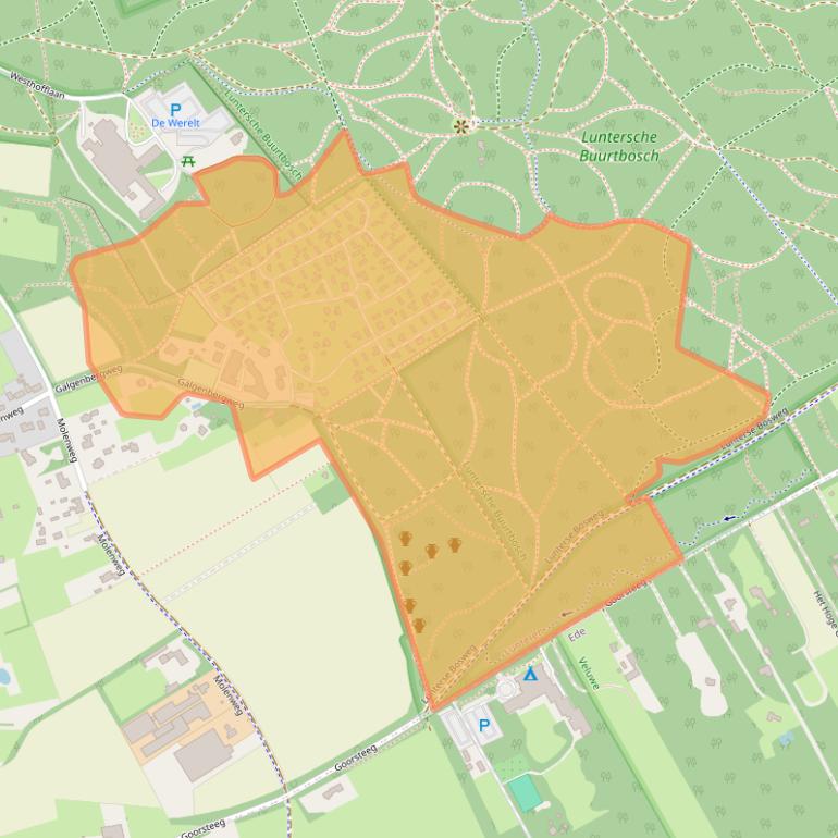 Kaart van postcodegebied 6741KJ.