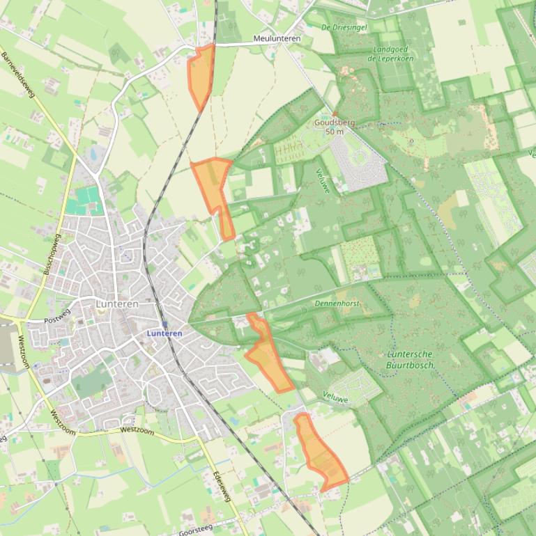 Kaart van postcodegebied 6741KK.