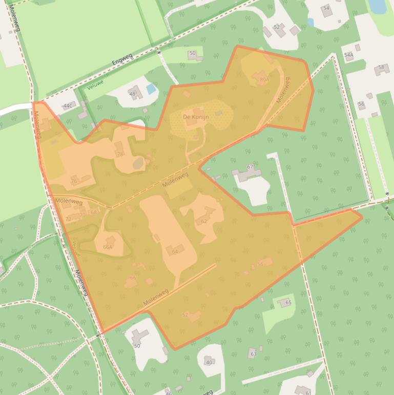 Kaart van postcodegebied 6741KM.