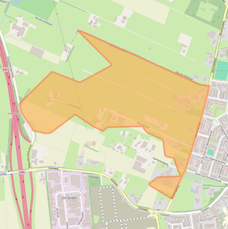 Kaart van postcodegebied 6741LC.