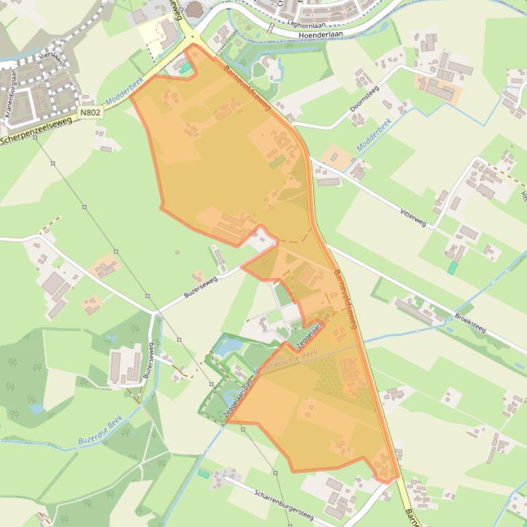 Kaart van postcodegebied 6741LJ.