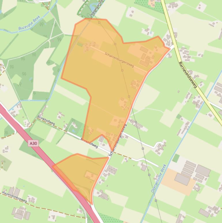 Kaart van postcodegebied 6741LS.