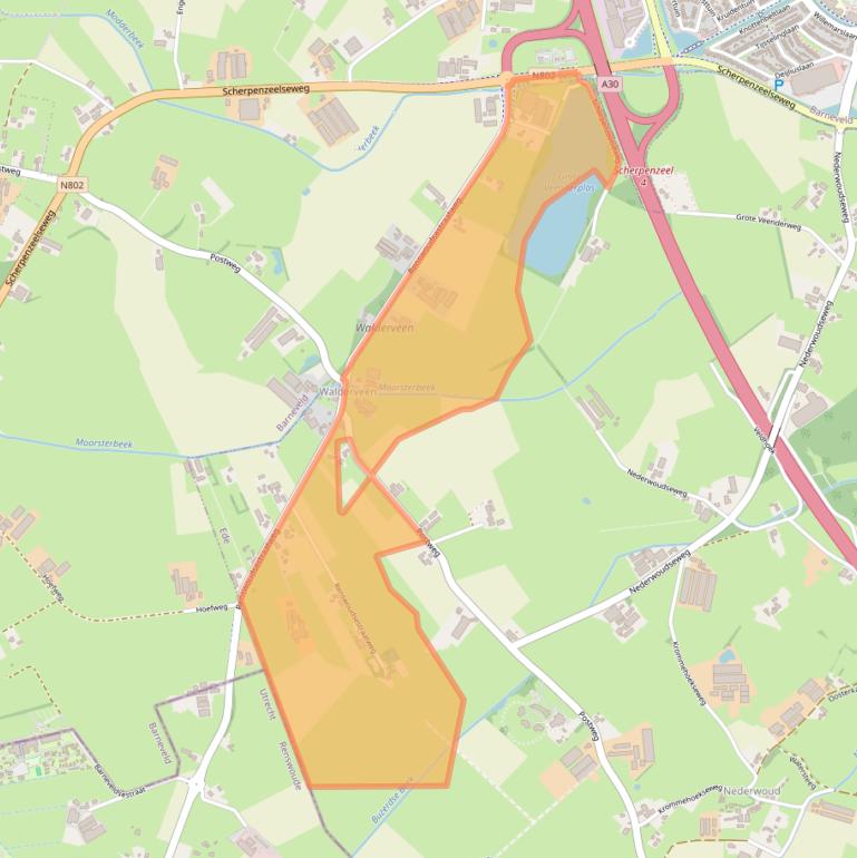 Kaart van postcodegebied 6741ME.