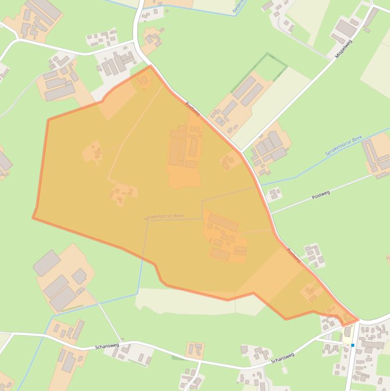 Kaart van postcodegebied 6741MJ.