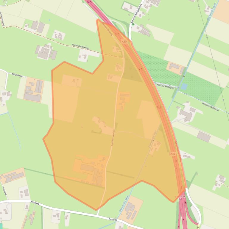 Kaart van postcodegebied 6741NB.