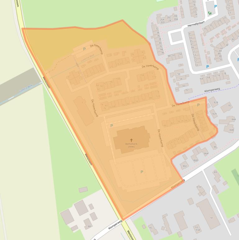 Kaart van postcodegebied 6741PM.