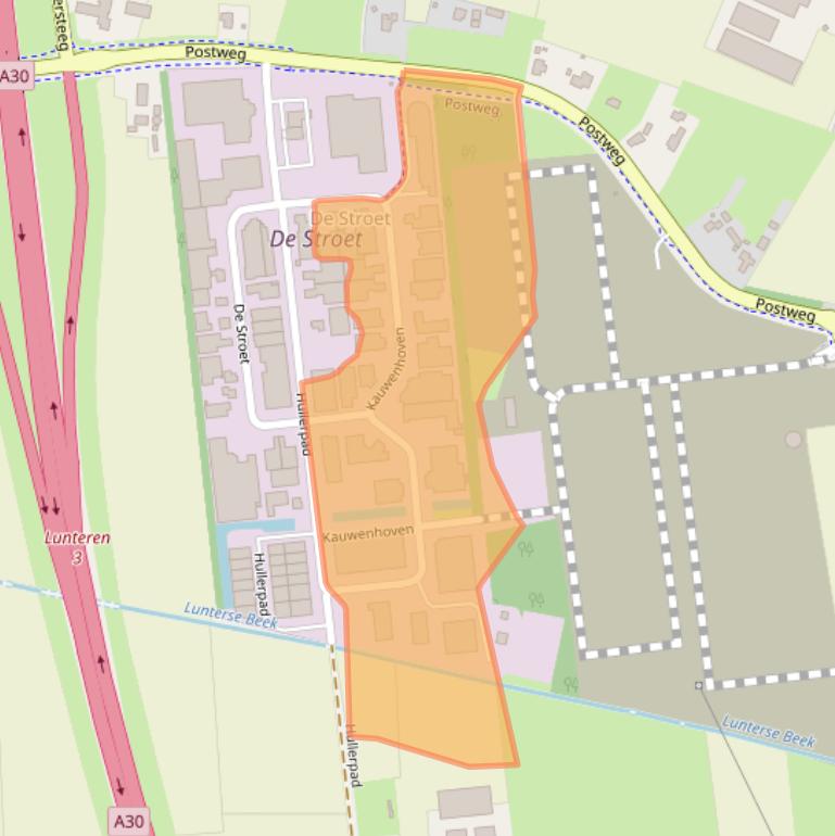 Kaart van postcodegebied 6741PW.
