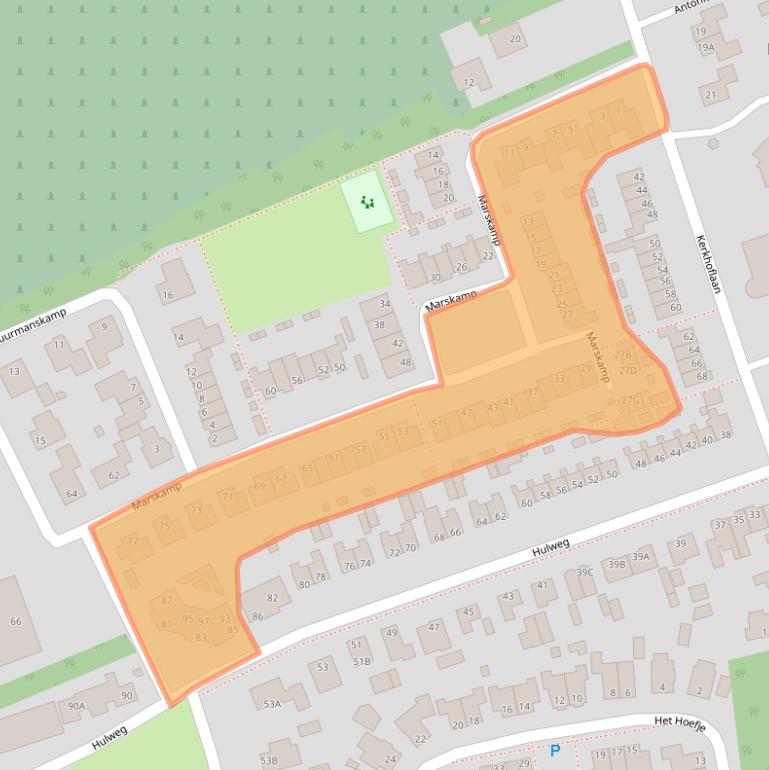 Kaart van postcodegebied 6741SB.