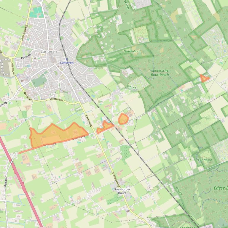 Kaart van postcodegebied 6741TB.