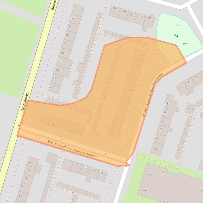 Kaart van postcodegebied 6741WN.