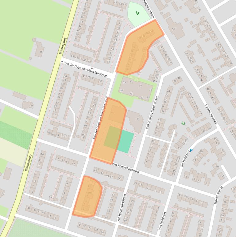 Kaart van postcodegebied 6741WP.