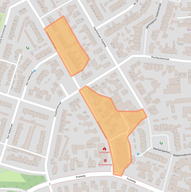 Kaart van postcodegebied 6741WT.