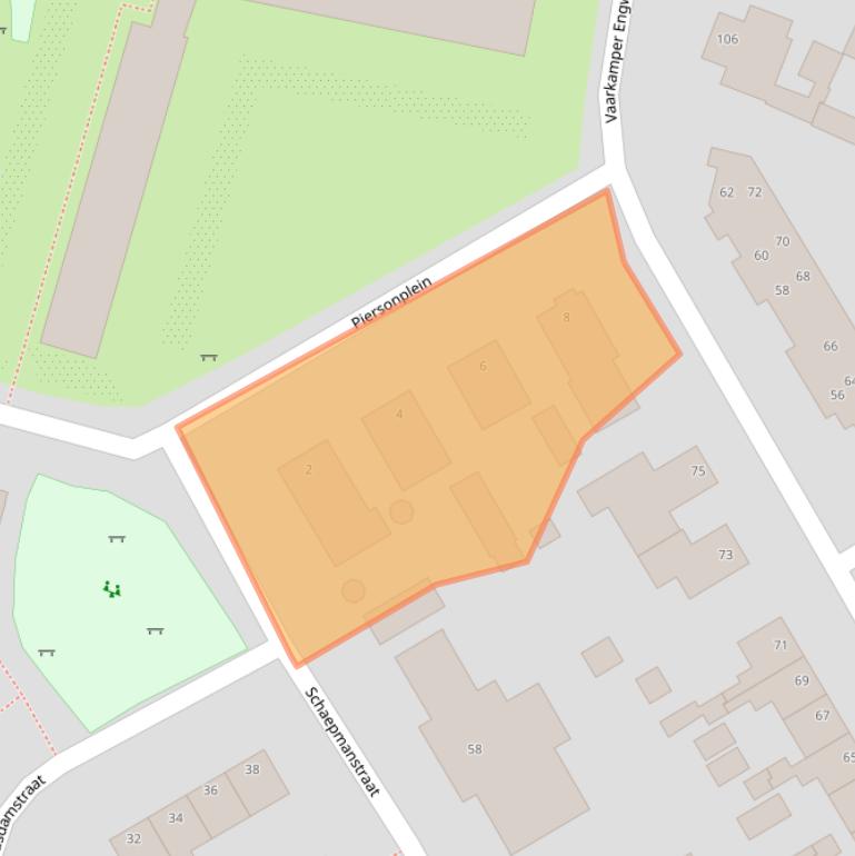 Kaart van postcodegebied 6741WZ.