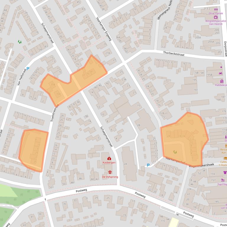 Kaart van postcodegebied 6741XD.