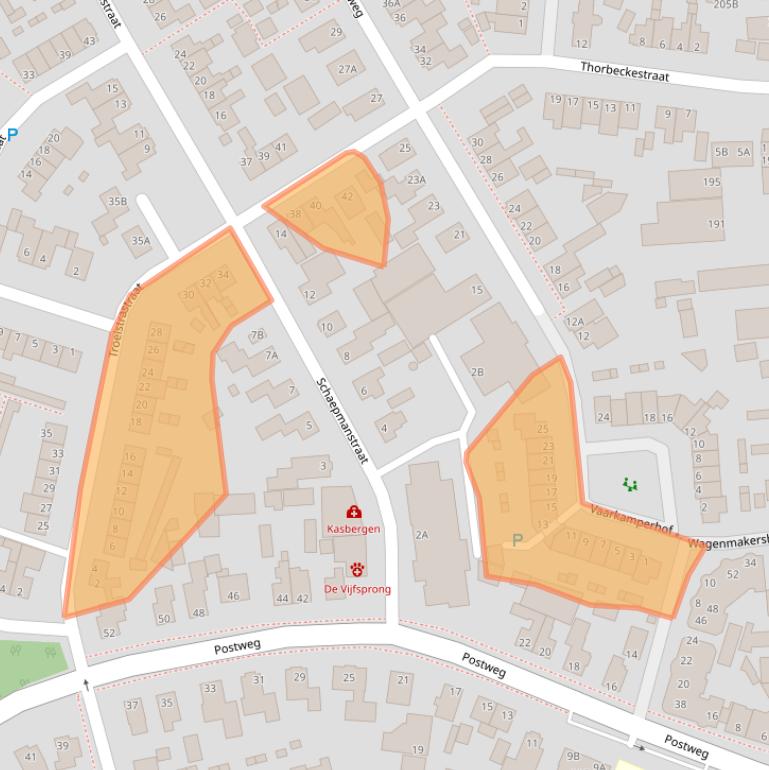 Kaart van postcodegebied 6741XE.