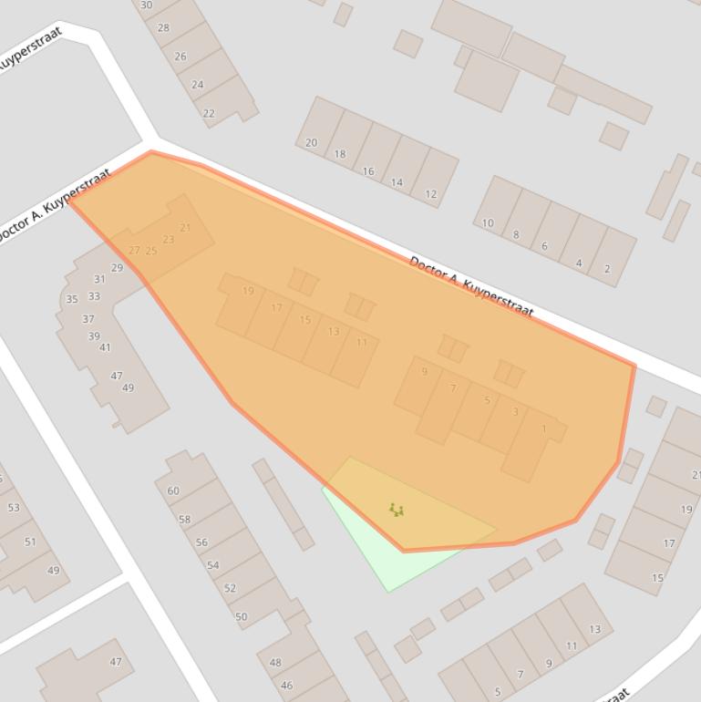 Kaart van postcodegebied 6741XH.