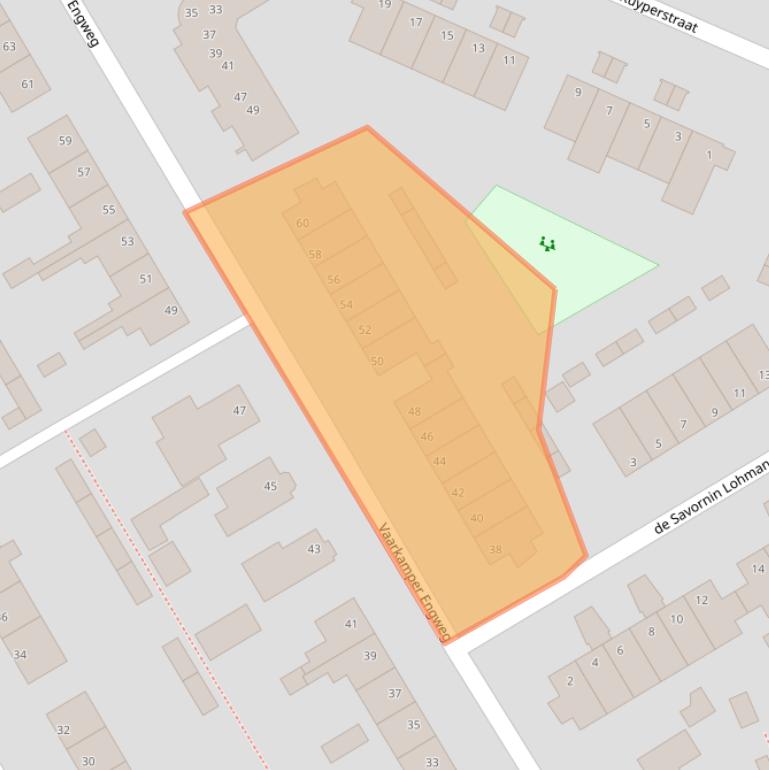 Kaart van postcodegebied 6741XX.