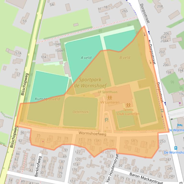 Kaart van postcodegebied 6741ZG.