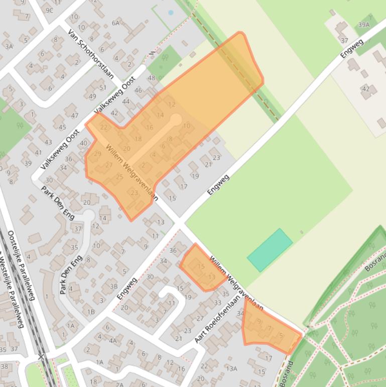 Kaart van postcodegebied 6741ZH.