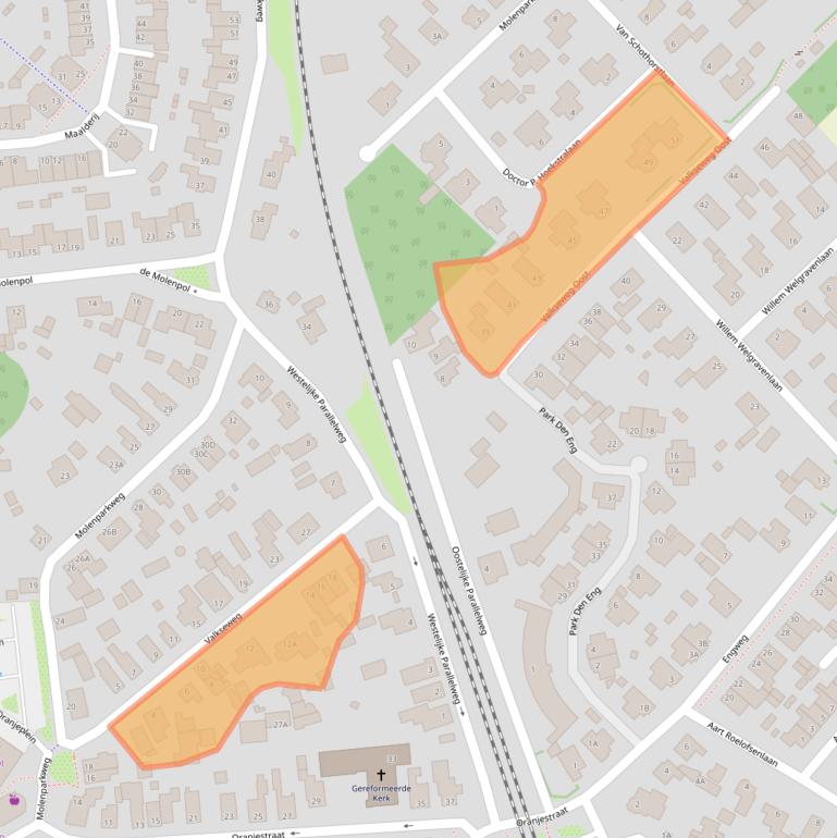 Kaart van postcodegebied 6741ZL.