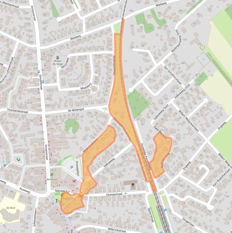Kaart van postcodegebied 6741ZR.